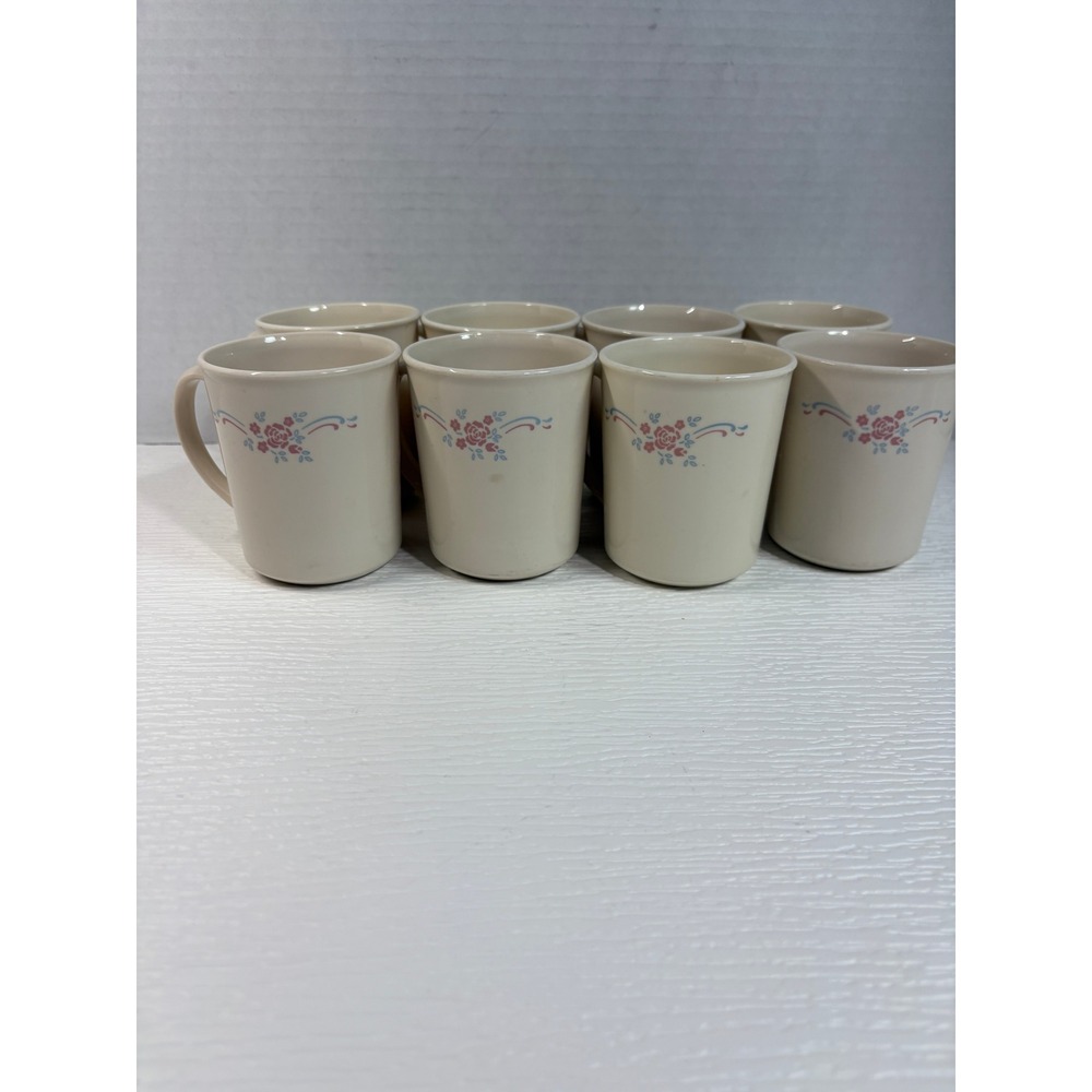 Vintage Corning USA English Breakfast Mugs Set of 8 S0167